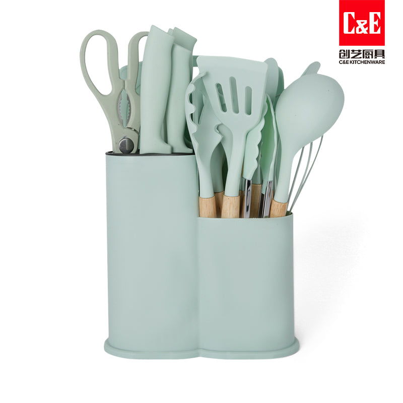 Set de Utensilios de Cocina en Silicona 19PCS