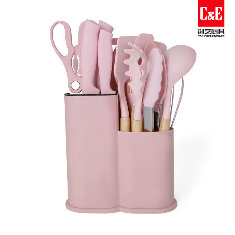 Set de Utensilios de Cocina en Silicona 19PCS