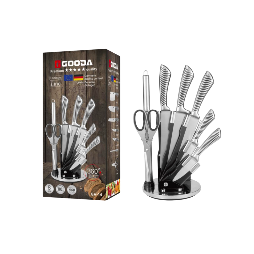 Set de cuchillo 8 piezas acero inoxidable