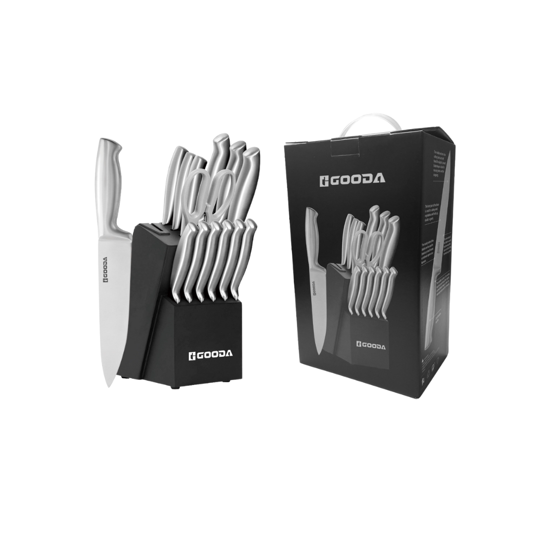 Set de cuchillo de acero inoxidable