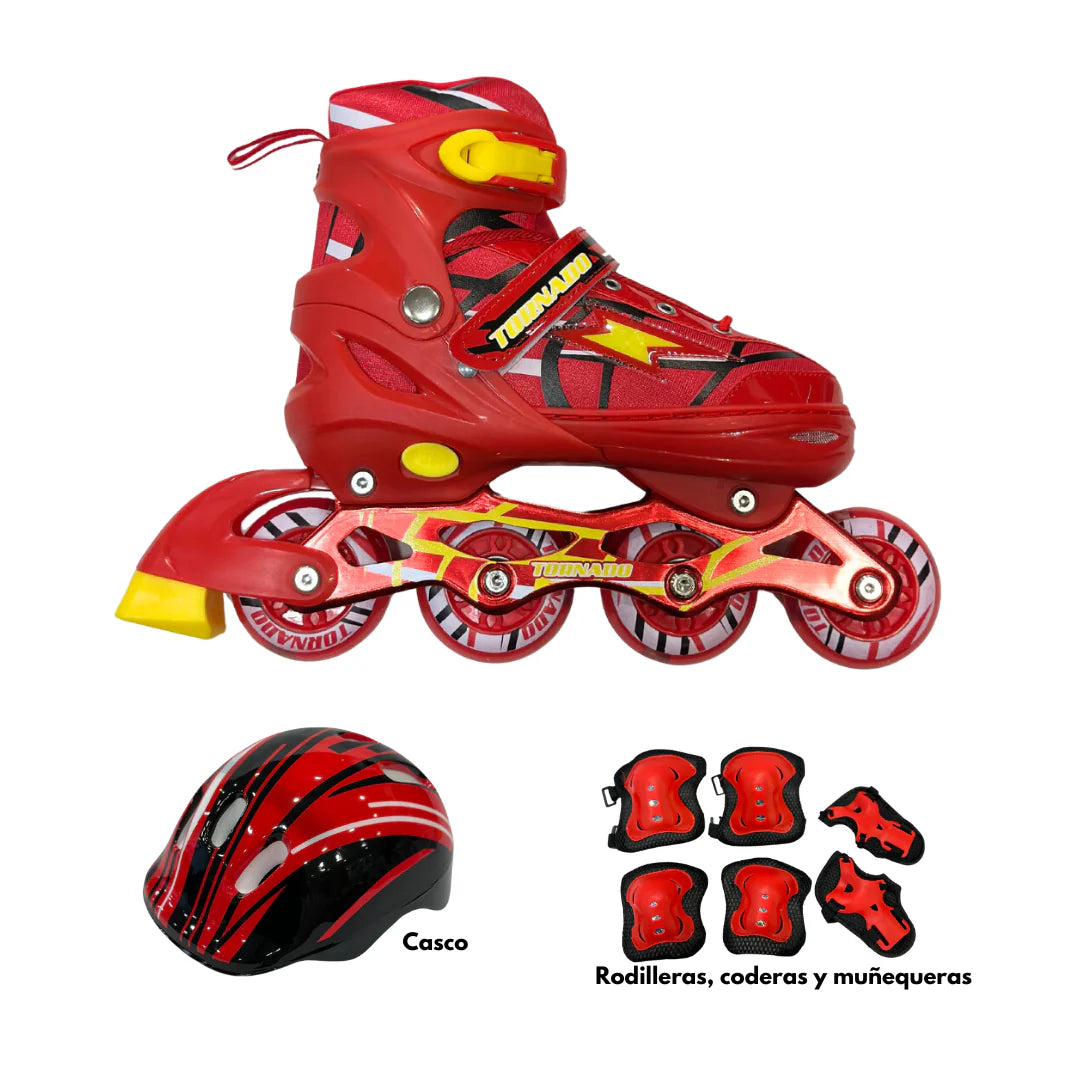 Patines en linea (Incluye Casco y Rodillera)