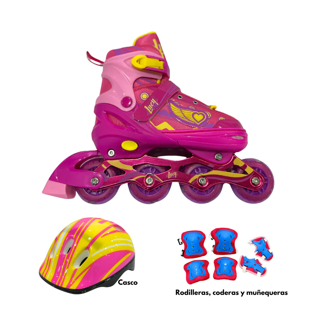 Patines en linea (Incluye Casco y Rodillera)