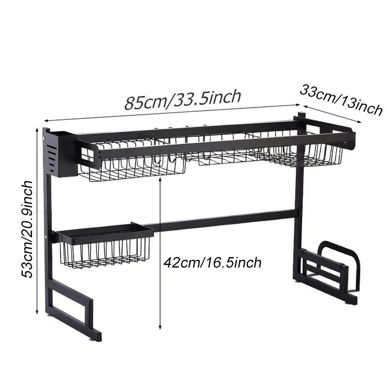 Escurridor sobre fregadero 85 cm de ancho.