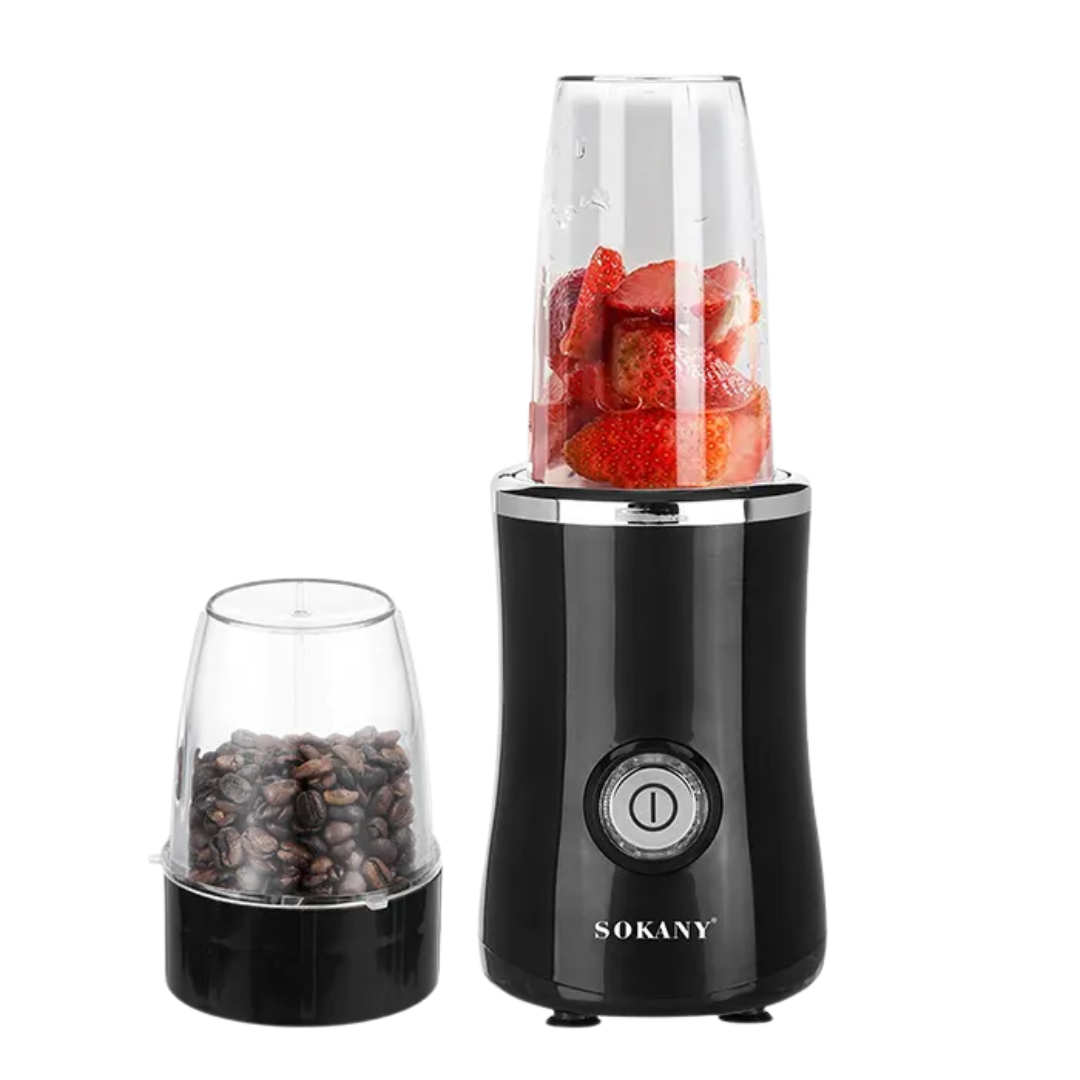 Mini Licuadora Personal SOKANY 2 en 1 con Molino