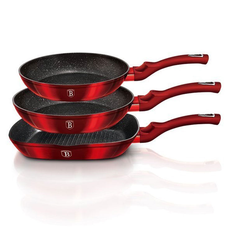 Set de sartenes 3PCS Rojo BH-1289N