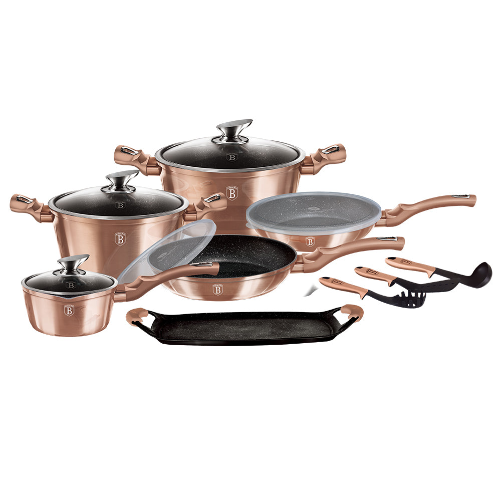 Set de ollas 14 PCS Berlinger Haus Rose Gold