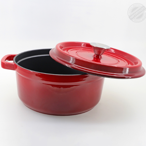 Olla Roja de Hierro Fundido 24CM