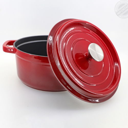 Olla Roja de Hierro Fundido 24CM