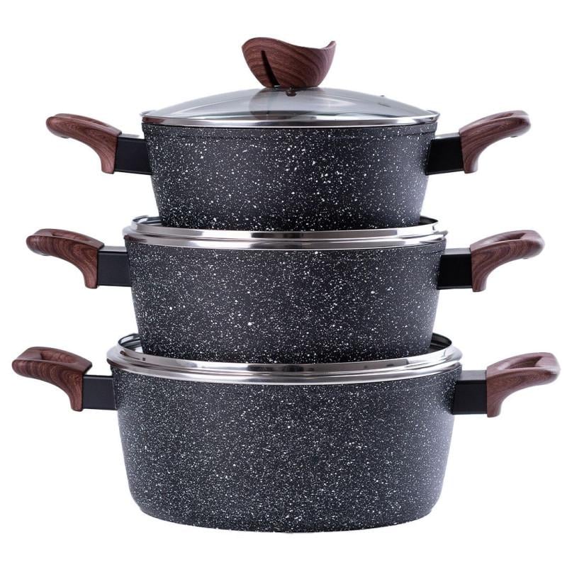 SET DE OLLAS DE GRANITO BAROLY 6PIEZAS