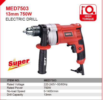 Drill Electrico MPT 13mm 750W