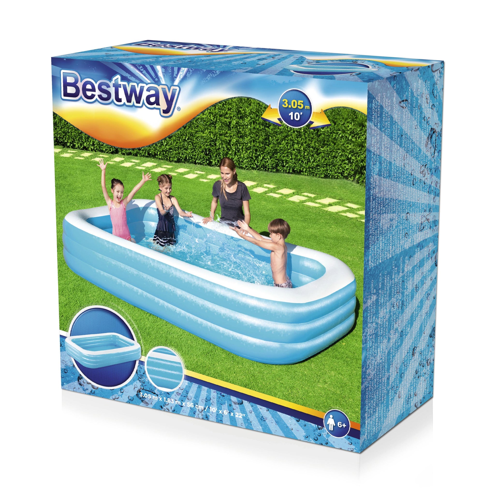 Piscina inflable BestWay 3.05m x 1.83m x 56cm